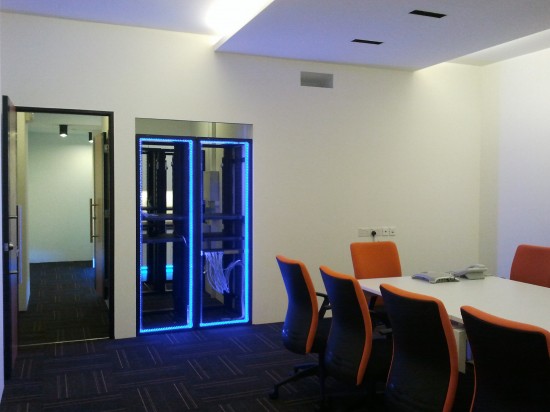office design with LED lights Singapore