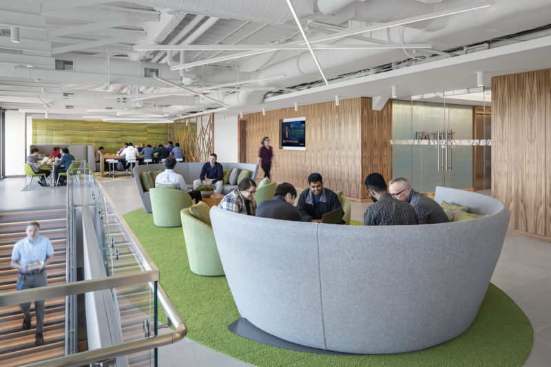 A Look Inside FactSet’s Sleek New Norwalk Office, INDesign Marketing Services