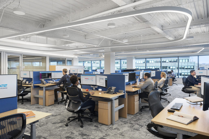 A Look Inside FactSet’s Sleek New Norwalk Office, INDesign Marketing Services