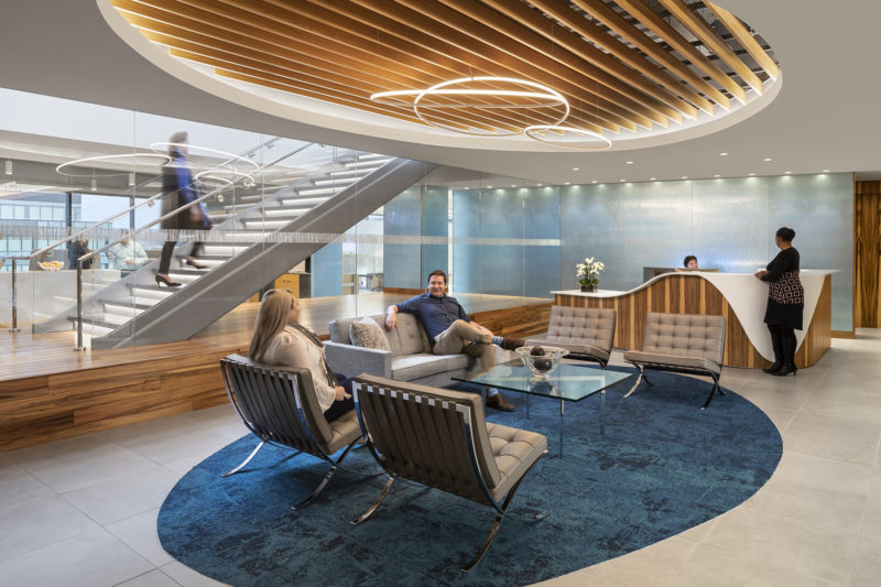 A Look Inside FactSet’s Sleek New Norwalk Office, INDesign Marketing Services