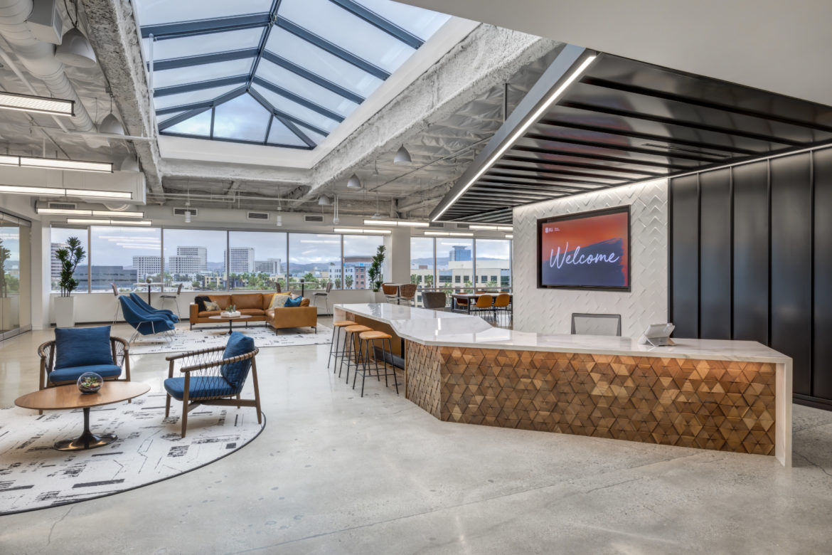 A Look Inside JLL’s Sleek New Irvine Office, INDesign Marketing Services