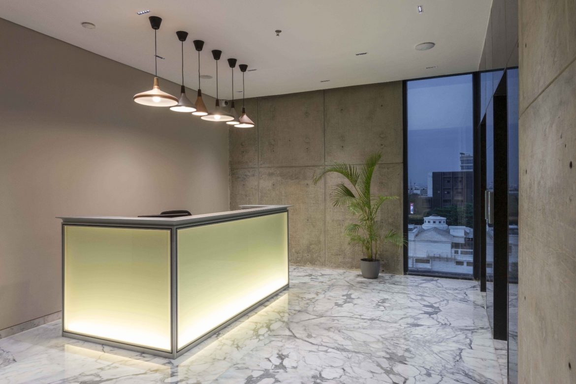 Inside Narmada BioChem HQ’s New Ahmedabad Office, INDesign Marketing Services