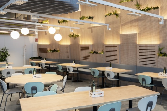 Almirall Office Cafeteria – Barcelona, INDesign Marketing Services